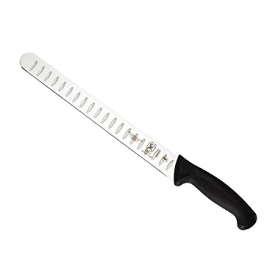 Image of Mercer Culinary M23011 Millennia Slicer with Granton Edge, 11 Inch , Black