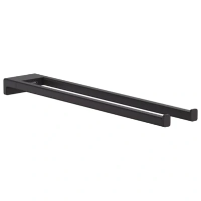 Image of hansgrohe AddStoris Towel holder twin handle, matt black, 41770670