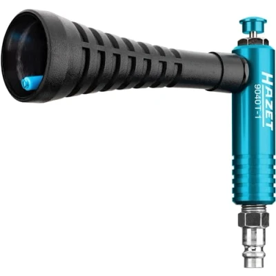 Image of HAZET Turbo Compressed Air Gun 9040T 1, Swirling Nozzle Generates Strong Pulse, 6 Bar Operating Pressure with Ergonomic Handle, for Quick Removal of Chips, Floor Mats, Rims etc.