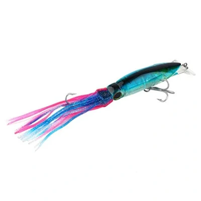 Image of Fishing Artificial Lures Squid Jigs Octopus Cuttlefish Shrimp Hook 24cm/40g Blue Baits