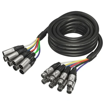 Image of Behringer Multicore Cable 8 way XLR Male to Female Channel Snake 5 m / 16.4 ft Gold Performance GMX 500