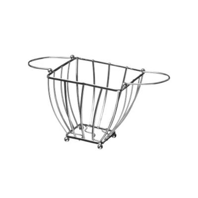 Image of Premier Housewares Fruit Basket, Chrome, 18 cm