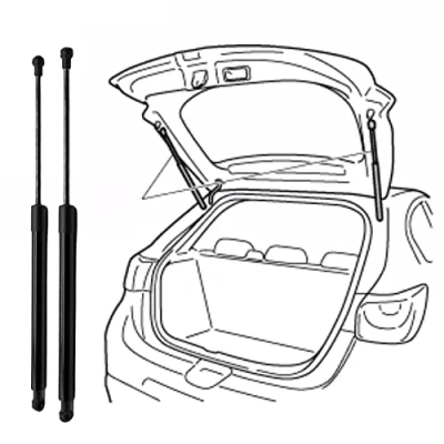 Image of 2 Pcs Rear Tailgate Boot Gas Struts for Nissan QASHQAI II (J11)2013 2019(OEM:904504EA0A) 53cm, Car Springs Trunk Holder Lift Support