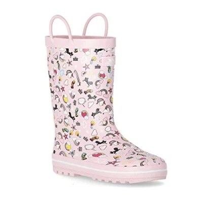 Image of Trespass Starryton Kids Unicorn Printed Wellies