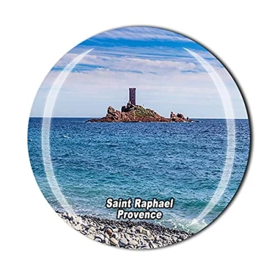 Image of Saint Raphael Provence France Fridge Magnet Crystal Tourist Souvenir Gift Collection Refrigerator Magnetic Sticker
