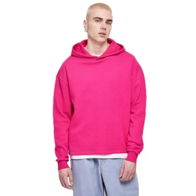 Image of Urban Classics Men&#039;s Organic Loose Hoody Hooded Sweatshirt, Hibiskuspink, XL