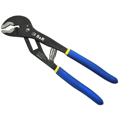 Image of S&amp;R Automatic Water Pump Pliers with Patented Quick Release Mechanism 300 x 40 mm, CR V, Double jacketed Handles, Professional
