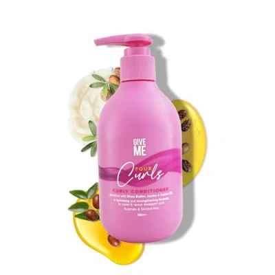 Image of Give Me Four Curls Moisturising Shea Butter Conditioner For Coily, Wavy &amp; Kinky Hair