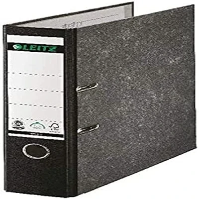 Image of Leitz Standard Lever Arch File 80mm Spine Foolscap Black Ref 1082 95 [Pack of 10]