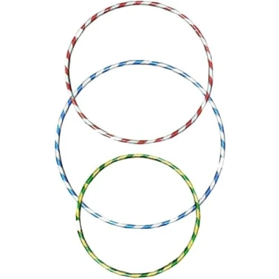 Image of DIOXSTAR 3 x Fitness Hula Hoop for Kids and Adults, Multicolour Dance Rings, Indoor Outdoor Activities, Exercise Gymnastics