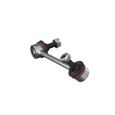 Image of 8972357871, 8979445690, 97944569 Anti roll bar link FEBI BILSTEIN 43318 Front Axle Left 187mm M10 x 1,25 with nuts Steel silver ISUZU: D Max II Pickup