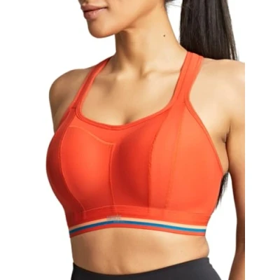 Image of Panache 7341 Sports Non Wired Racer Bra Sunrise Orange