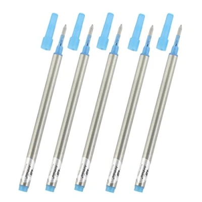 Image of Gullor Spiral Refills Screw Fit Jinhao Rollerball Pen, Blue Ink, 0.7mm, Set of 10 PCS