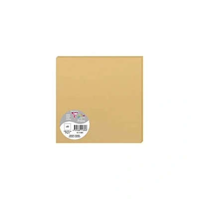 Image of Clairefontaine Ref 1138C Pollen Card (Pack of 25 Sheets) 160 x 160mm Sized, Acid Free, Inkjet &amp; Laser Compatible, Easy to Write On, 210gsm Caramel