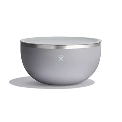 Image of HYDRO FLASK 2,84L (3 Qt) Outdoor Serving Bowl with Press In Lid Stainless Steel Reusable Kitchen Container Food and Snack Storage Easy to Clean Space Saving BPA Free Dishwasher Safe Birch