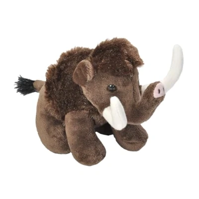 Image of Wild Republic Pocketkins Eco Woolly Mammoth, Stuffed Animal, 5 Inches, Plush Toy, Made from Recycled Materials, Friendly