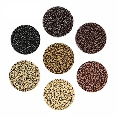 Image of 200pcs 2.5mm Copper Nano Rings Beads Hair Extension (Blonde)
