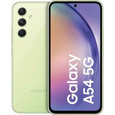 Image of Samsung Galaxy A54 128GB 5G Mobile Phone Awesome Lime, SM A546BLGCEUB/1 (Renewed)
