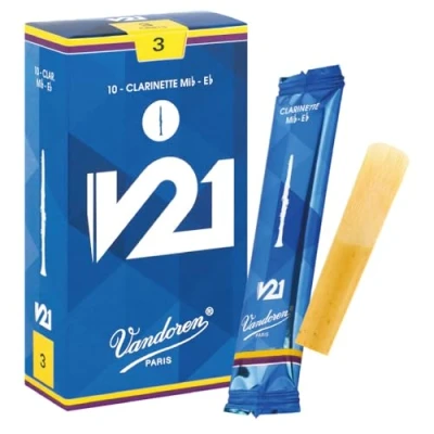 Image of Vandoren V21 Eb clarinet reeds, box of 10 Strength 3