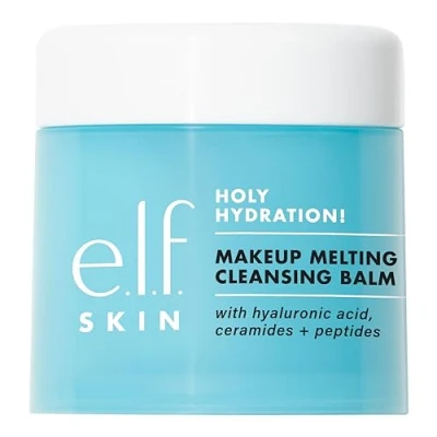 Image of e.l.f. SKIN Holy Hydration! Makeup Melting Cleansing Balm JUMBO, Face Cleanser &amp; Remover, Infused with Hyaluronic Acid to Hydrate Skin, 100g
