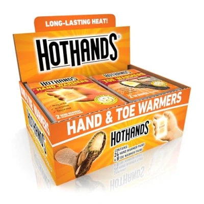 Image of HotHands Hand &amp; Toe Warmers Long Lasting Safe Natural Odorless Air Activated 24 Pair Of 8
