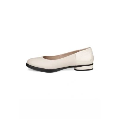 Image of ECCO Women&#039;s Sculpted Luxe Ballerina Ballet Flat, Grey Limestone, 6/7 UK