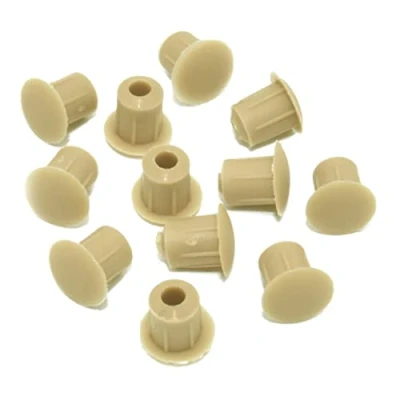 Image of M5 (5mm) DRILL HOLE COVER CAPS BLANKING FURNITURE KITCHEN CABINET SHELF (MARL BEIGE, 50)