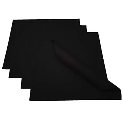 Image of Lemos Home Placemat Place Mats Set of 4 Approx. 46 x 36 cm Cotton (Black) Table