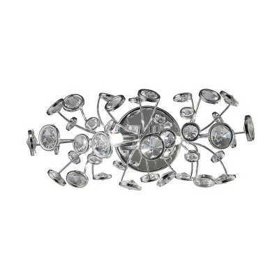 Image of Savanna Wall Lamp Switched 2 Light G9 Polished Chrome/Crystal