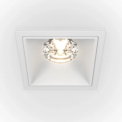Image of Maytoni Alfa LED Square Dimmable Recessed Downlight White, 1250lm, 4000K