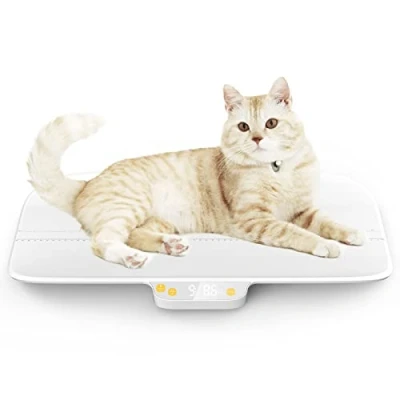Image of MINDPET MED Digital Pet Scale, Baby Precision0.08oz, Max 30kg/66lbs, Auto Hold, Integrated Design Without Disassembly, Suitable for Cats, Small Breed Dogs, Infants, and Young Children