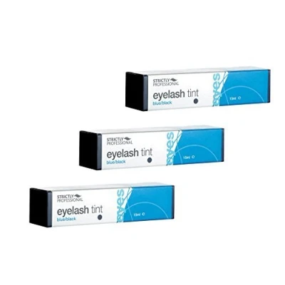 Image of 3 x Strictly Professional Eyelash &amp; Eyebrow Tint 15ml (Blue / Black)