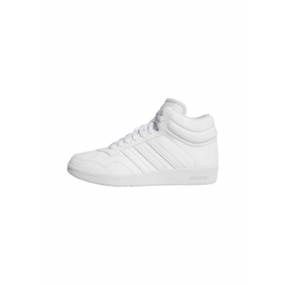 Image of adidas Unisex Hoops 4.0 MID Shoes, Cloud White/Core Black/Grey Two, 3.5 UK