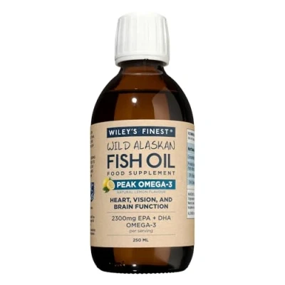 Image of Wiley&#039;s Finest Peak Omega 3 Lemon Fish Oil 250ml