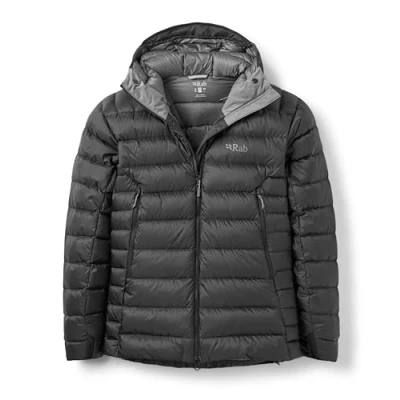 Image of Rab Men&#039;s Electron Pro Down Jacket for Climbing &amp; Mountaineering Black Large