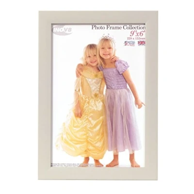 Image of Inov8 Framing PFVS SOGR 96 British Made Traditional Picture/Photo Frame, Soft Grey, 9x6 inch