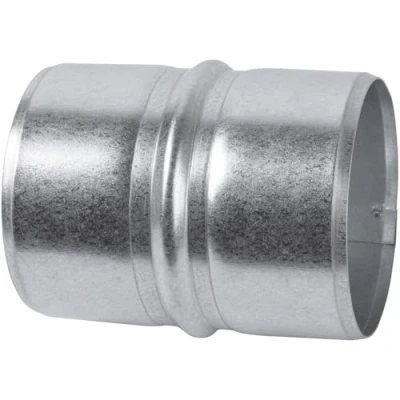 Image of Vent Systems 80 mm / 3.15&#039;&#039; Inch Galvanized Steel Duct Connector Round Ventilation Extension Metal Coupler Hose Coupling Galvanised Pipe Inline Air Extraction