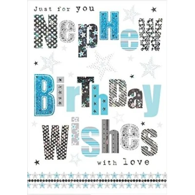 Image of Nigel Quiney Nephew Birthday Card (NQ WR689) Foiled Text from Finish