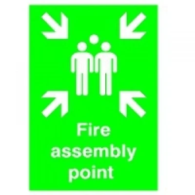 Image of Safety Sign Fire Assembly Point A2 PVC FR04548R