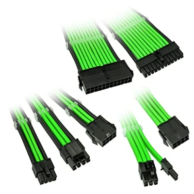 Image of KOLINK Coreu0026tradeAdept Power Extension Cable Kit Green