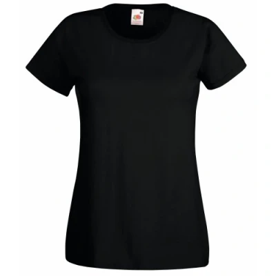 Image of Fruit of the Loom Valueweight T Lady Fit Women&#039;s Shirt Black XL