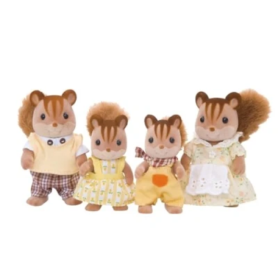 Image of Sylvanian Families 4172 Walnut Squirrel Family, Multicolor