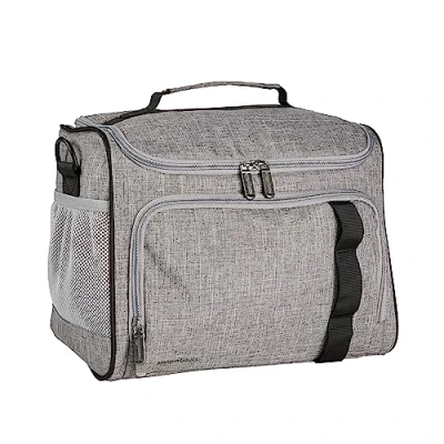 Image of Amazon Basics Leakproof Insulated Soft Lunch Bag/Cooler Bag for Picnics, Camping, Travel, Beach, 12L (24 Cans), Grey