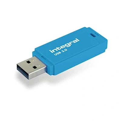 Image of Integral 32GB Neon Blue USB 3.2 Gen 1 Flash Drive