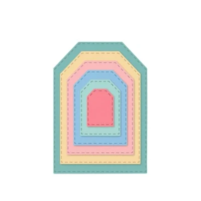 Image of Craftelier Essential Mini Die Set for Scrapbooking, Crafts and Card Making Label Shape Approximate Size Between 2.70 x 2.00 cm 9.50 6.70