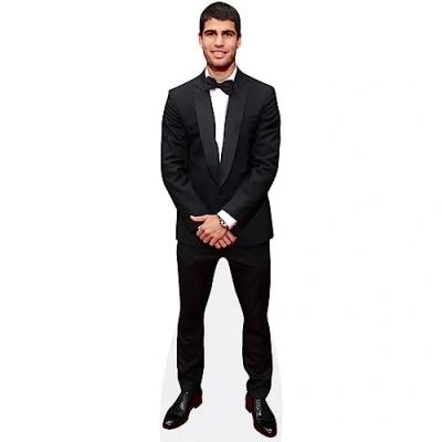 Image of Carlos Alcaraz Garfia (Bow Tie) Mini Size Cutout