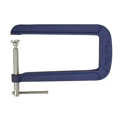 Image of Faithfull FAIG8DT TB 200mm 8 inch G Clamp Deep Throat with 85mm 3 Cap, Multicolour