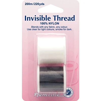 Image of Hemline Invisible Sewing Thread 200m Clear and Smoke
