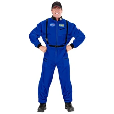 Image of W WIDMANN MILANO Party Fashion Astronaut Costume for Men, Space Suit, Carnival, Theme Parties