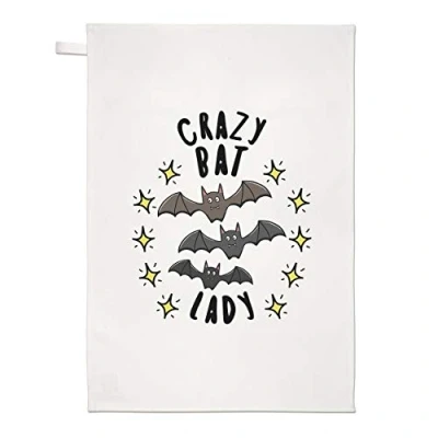 Image of Crazy Bat Lady Stars Tea Towel Dish Cloth